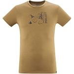 Camisetas térmicas orgánicas marrones manga corta con cuello redondo Millet talla XL para hombre 