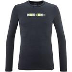 Camisetas térmicas negras de poliester manga larga transpirables Millet Sunny talla S de materiales sostenibles para hombre 