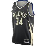 Milwaukee Bucks Statement Edition Camiseta Jordan Dri-FIT NBA Swingman - Hombre - Negro