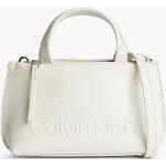 Tote bags de poliester rebajadas con bolsillos exteriores oficinas con logo Calvin Klein de materiales sostenibles para mujer 