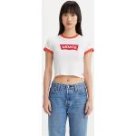 Camisetas blancas de algodón de manga corta manga corta con cuello redondo LEVI´S talla L para mujer 