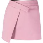 Minifaldas rosas de algodón rebajadas The Attico asimétrico talla L para mujer 