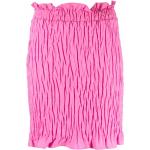 Minifaldas rosas de algodón rebajadas MSGM fruncido talla XXL para mujer 
