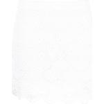 Minifaldas blancas de algodón rebajadas con crochet talla L para mujer 