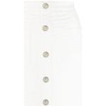 Minifaldas blancas de algodón acolchadas BALMAIN talla S para mujer 