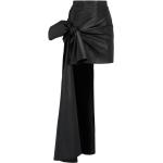 Minifaldas negras de cuero tallas grandes Alexander McQueen asimétrico talla L para mujer 