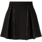 Minifaldas negras de viscosa con logo nissa con tachuelas talla XL para mujer 