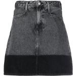 Minifaldas negras de sintético rebajadas con logo Calvin Klein Jeans para mujer 