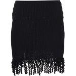 Minifaldas negras de algodón rebajadas Dion Lee con crochet para mujer 