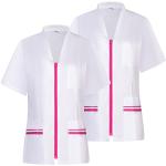 Camisas fucsia de poliester de manga corta rebajadas manga corta formales talla XL para mujer 