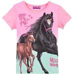 Miss Melody Niña T-Shirt, Camiseta 76026 Rosa, Talla 128, 8 años