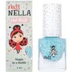 Miss Nella Its Once Upon A Time- Esmalte de uñas especial turquesa con brillantina para niños, con fórmula despegable, a base de agua y sin olor
