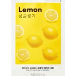 Missha Airy Fit Lemon Máscara de tejido para iluminar y dar vitalidad a la piel 19 g
