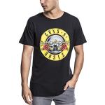 Camisetas negras de manga corta Guns N Roses tallas grandes manga corta con cuello redondo con logo Mister Tee talla XXL para hombre 