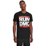 Mister Tee Run DMC Logo tee Camisetas, Negro, L para Hombre