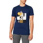 Camisetas azul marino de manga corta Looney Tunes Bugs Bunny Mister Tee talla XL para hombre 
