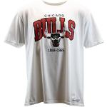 Camisetas deportivas blancas de algodón Chicago Bulls Clásico con logo Mitchell & Ness NBA talla L para mujer 