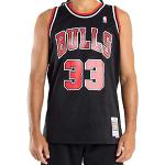Camisetas deportivas negras de poliester Chicago Bulls Mitchell & Ness talla L para mujer 
