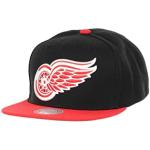 Mitchell & Ness Detroit Red Wings NHL Team 2 Tone 2.0 Black Red Original Fit Snapback Cap - One-Size