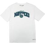 Mitchell & Ness NBA Hardwood Classics Team Arch T-Shirt - Dallas Mavericks, Bianco, S