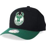 Gorras negras de béisbol  Milwaukee Bucks con logo Mitchell & Ness Talla Única para hombre 