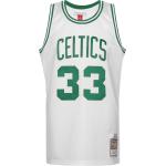 Mitchell & Ness NBA Boston Celtics - Larry Bird Camisetas básicas de hombre, Talla S, Blanco