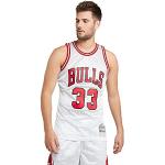 Camisetas blancas de poliester de Baloncesto Chicago Bulls con logo Mitchell & Ness NBA talla XL para hombre 