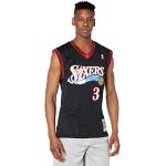 Camisetas negras de jersey de Baloncesto Philadelphia 76ers Mitchell & Ness talla L para hombre 