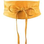 Cinturones amarillos de sintético de cuero  Talla Única para mujer 