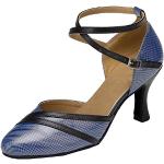 Zapatillas azules de goma de piel formales talla 38 para mujer 