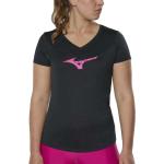 Camisetas lila de poliester de running Mizuno Core talla S para mujer 