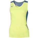 Camisetas deportivas amarillas transpirables Mizuno talla XL para mujer 