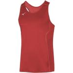 Camisetas rojas de poliester de running rebajadas transpirables Mizuno talla XL para hombre 