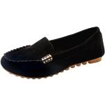 Zapatos negros de cuero sin cordones de verano resistentes al agua de punta abierta con tacón hasta 3cm formales con borlas talla 38 para mujer 