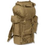 Mochilas saco marrones de 65l con bolsillos exteriores militares acolchadas Brandit 