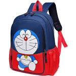Mochila de Escuela Primaria de Dibujos Animados 2021 Nueva Tendencia Salvaje multifunción Mochila para bebé Chico Lindo al Aire Libre-Doraemon Red Large