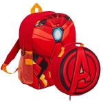 Mochilas escolares rojas Avengers con aislante térmico infantiles 