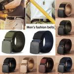 Cinturones marrones de poliamida con hebilla  lavable a mano militares talla L para mujer 