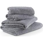 Juegos de toallas grises de algodón lavable a máquina Möve 
