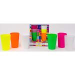Copas multicolor de plástico de cocktail aptas para microondas 
