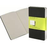 Moleskine Cuaderno Cahier Journals Pack de 3 Lisa Negro Talla P 9x14cm