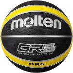 Molten - Balón de Baloncesto (Talla 6), Color Negro y Amarillo