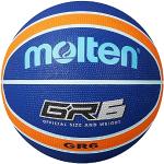 Molten Basket - Pelota de Baloncesto (Cesta, Oficial), Color Azul/Naranja