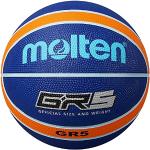Molten Basket - Pelota de Baloncesto (Cesta, Oficial), Color Azul/Naranja, Talla Size 5
