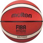 Molten BG-Series Balón de Baloncesto de Cuero, Aprobado por la Fiba, BG2000, tamaño 6, B6G2000, 2 Tonos