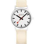 Mondaine Reloj Oficial Swiss Railways Essence | Blanco Roto, Pulsera, Pulsera, Pulsera