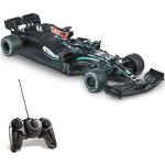Mondo G Petronas, Lewis Hamilton Coche radiocontrol Escala 1:18, Coche de Fórmula 1, 2,4 GHz, Color Negro, 63706 + Duracell Optimum Pilas AA (Pack de 8)