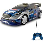Mondo Motors, Ford Fiesta WRC, modelo a escala 1:24, hasta 8 km/h de velocidad, juguete infantil 63537, azul