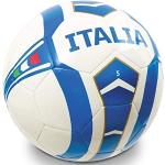 Mondo Sport -Pallone Da Calcio Cucito Italia Team Balón de fútbol, Color Blanco y Azul, Size 5 (13919)