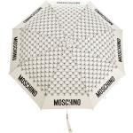 Paraguas blancos de poliester con logo MOSCHINO Talla Única para mujer 